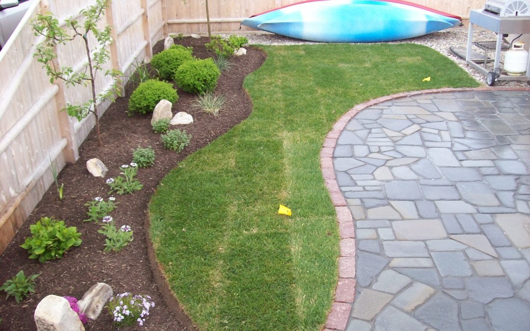 Blue Stone Patio with landscaping