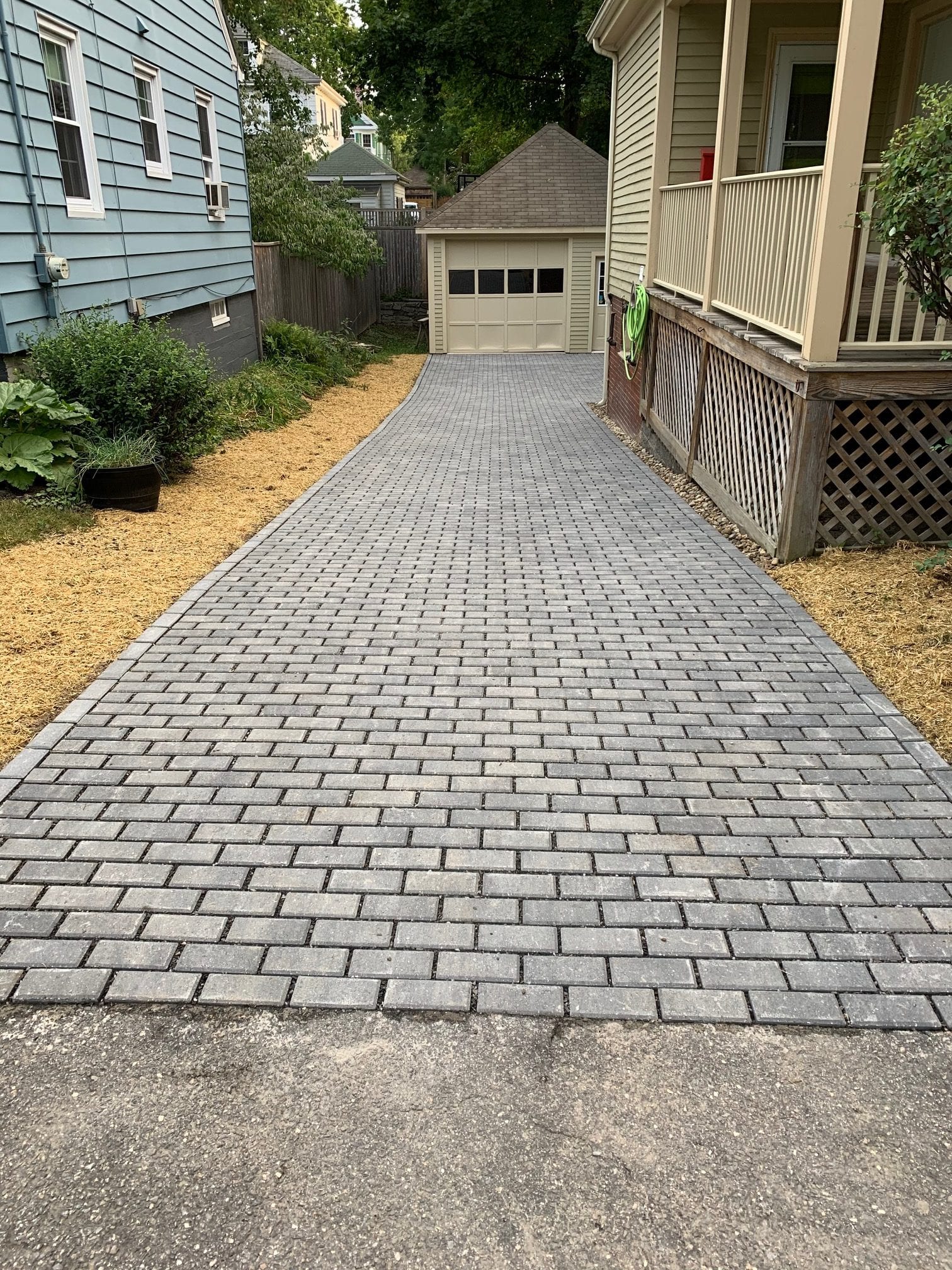 Stone Paver Driveway (After)