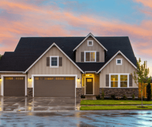 House with beautiful natural stone veneer