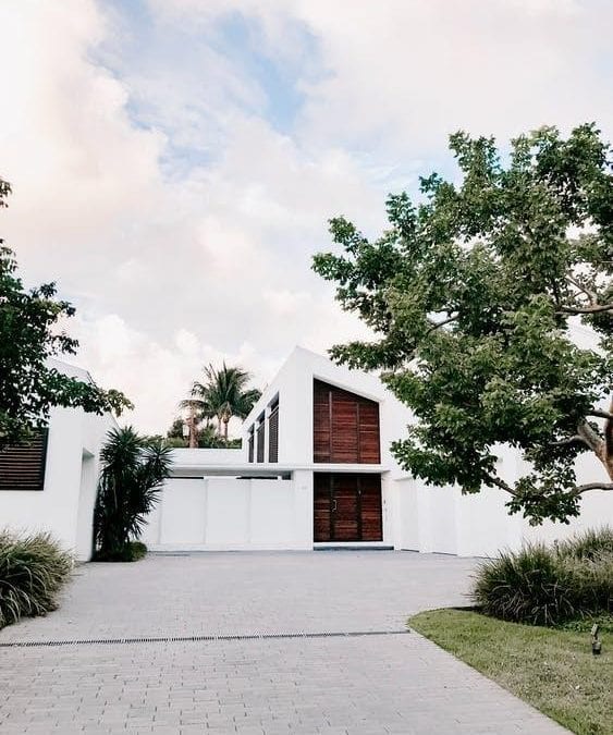 Driveway made from stone