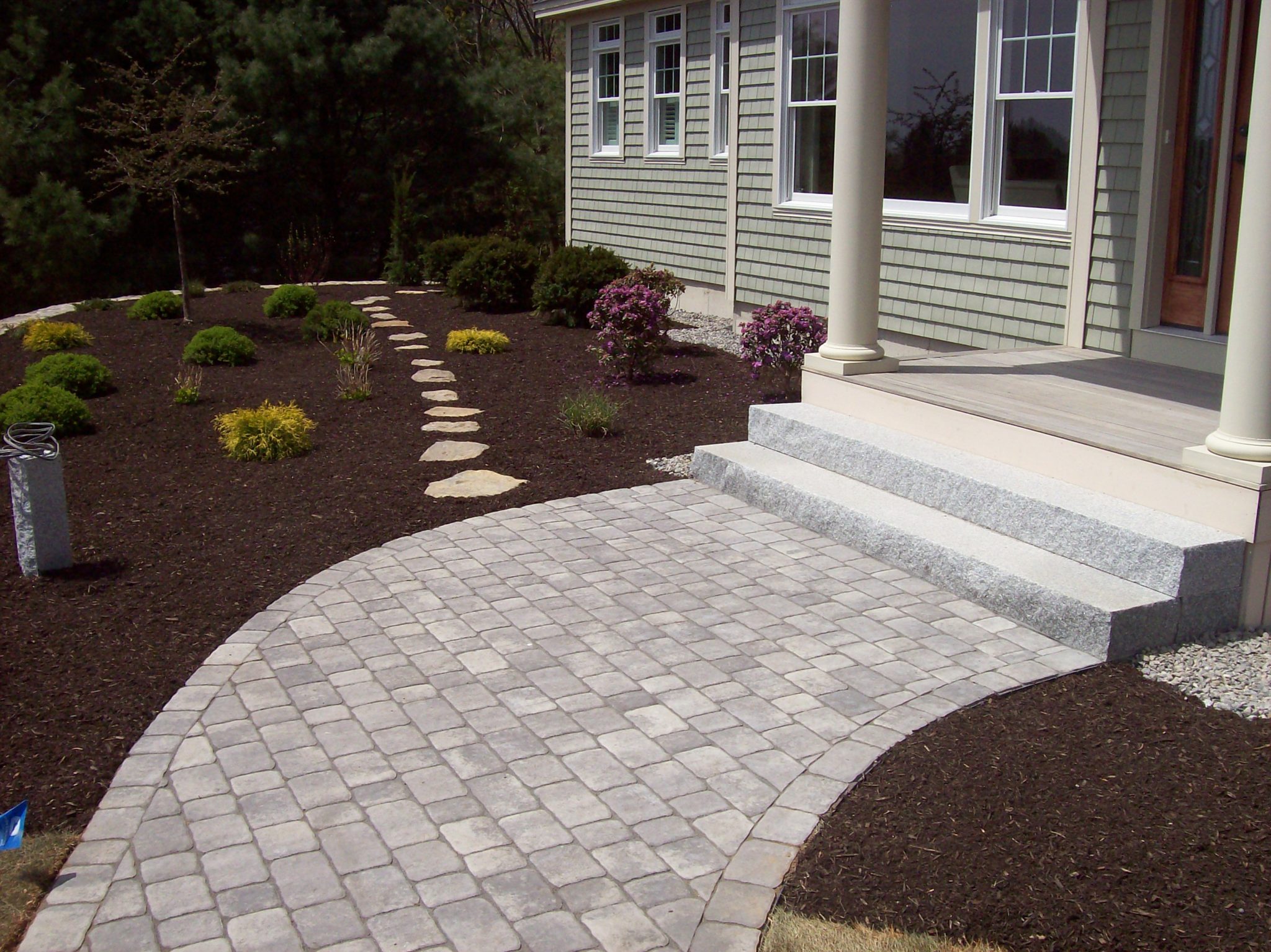 Simple landscaping in Saco Maine