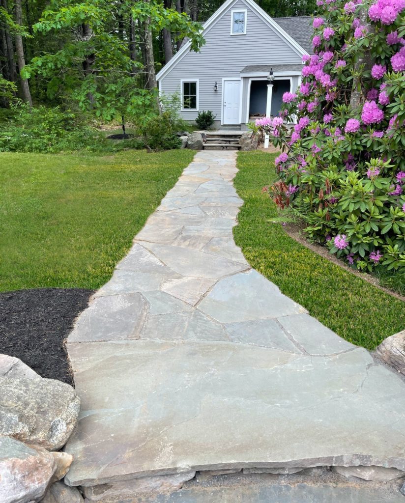 Stone walkway design