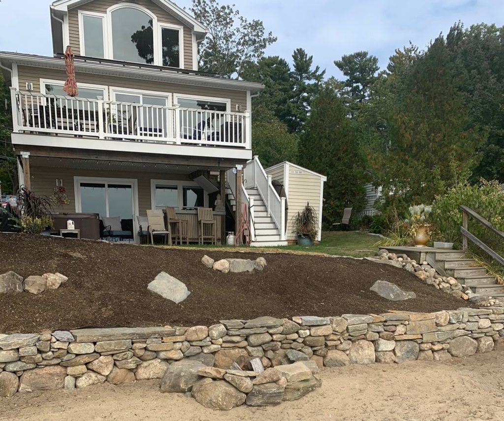 retaining wall design by Stone Solutions