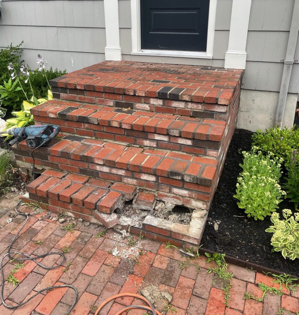 brick steps