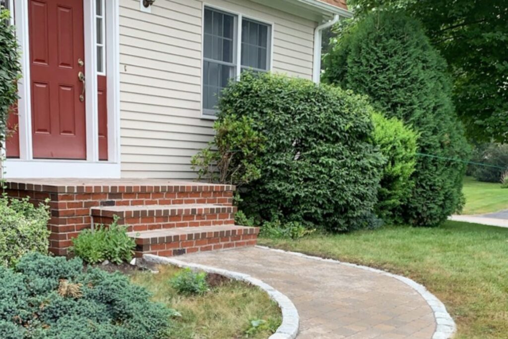 Brick staircase