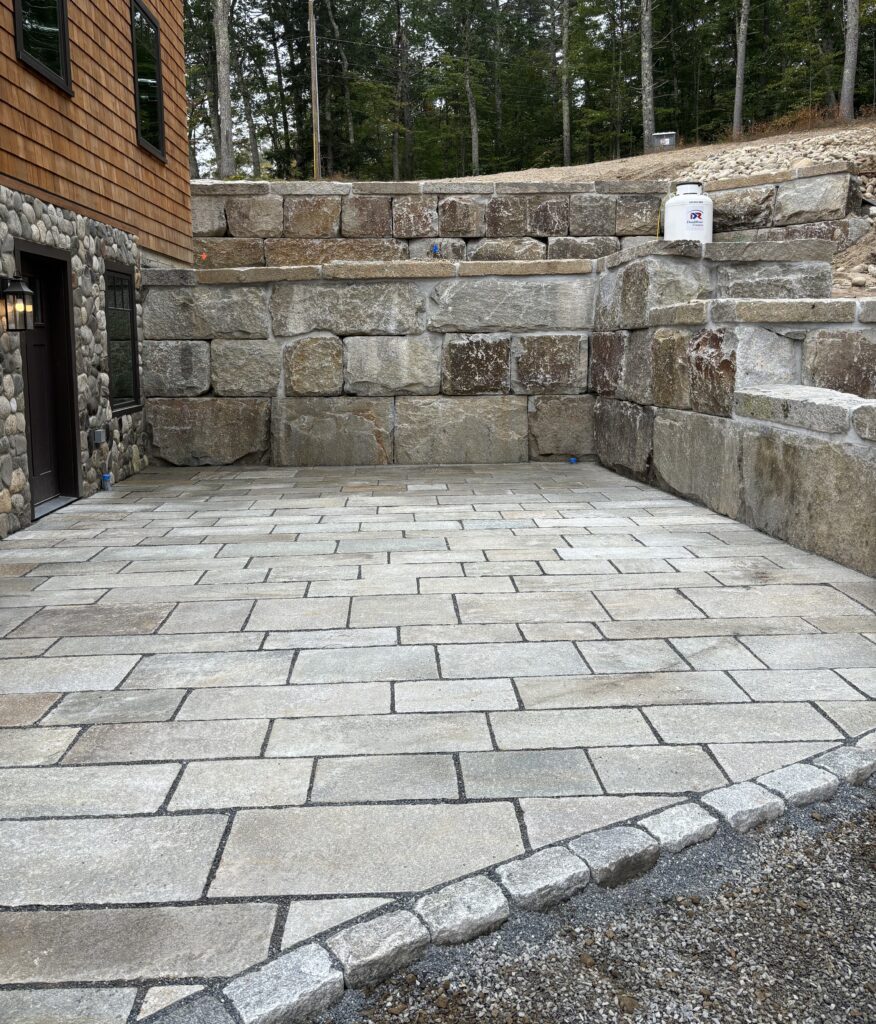 Patio design by Stone Solutions Maine