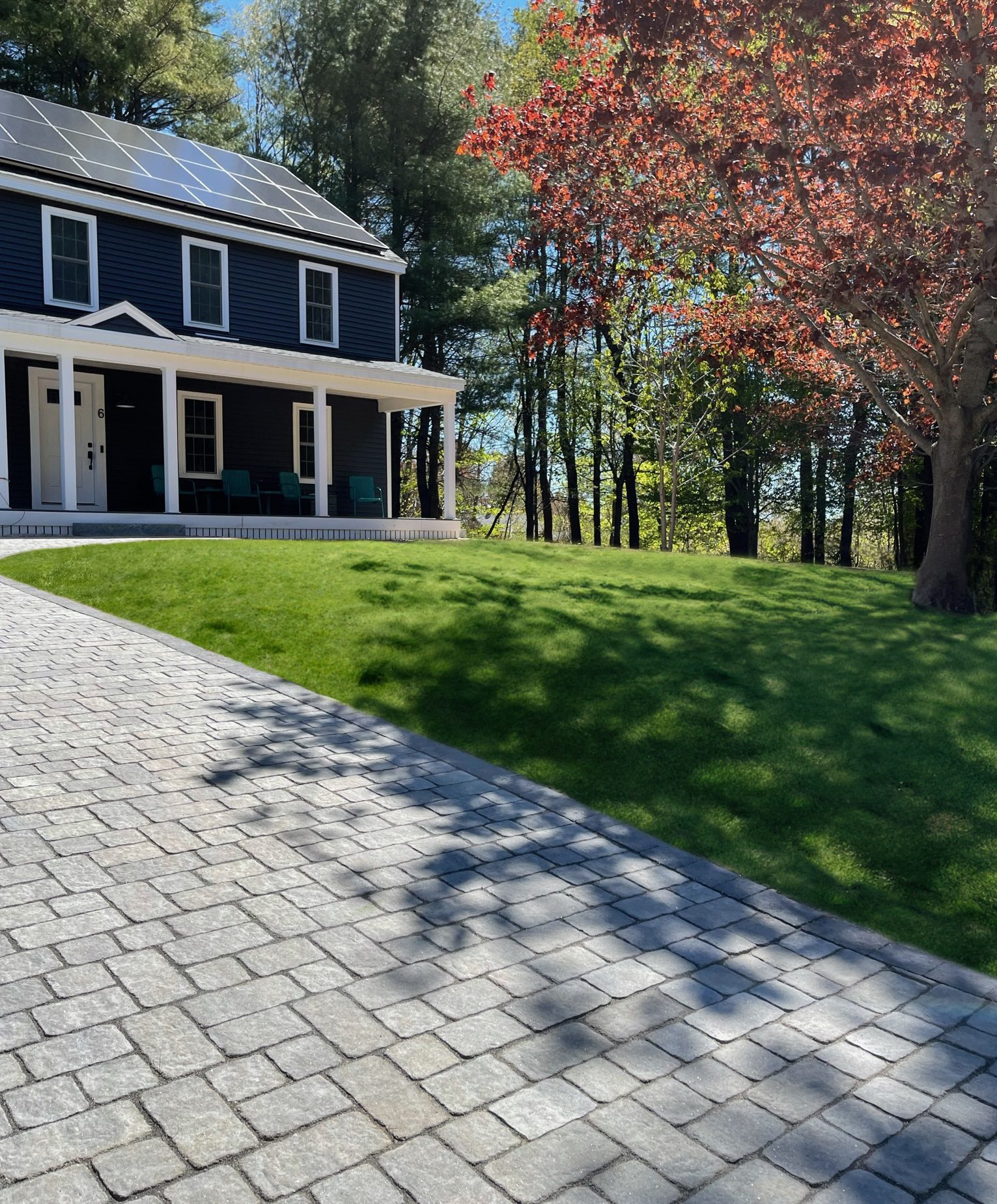 stone paver driveway