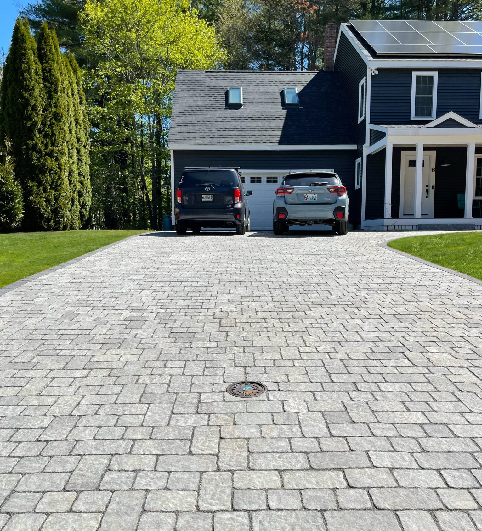 stone paver driveway