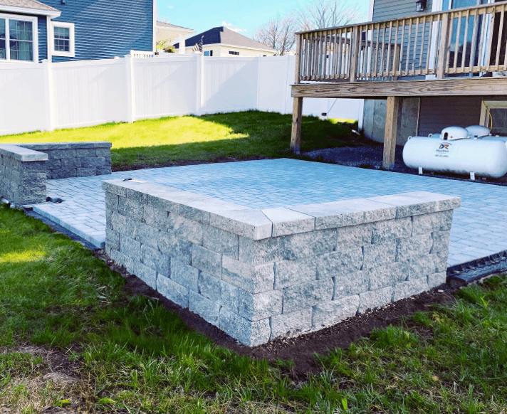 fire pit retaining wall