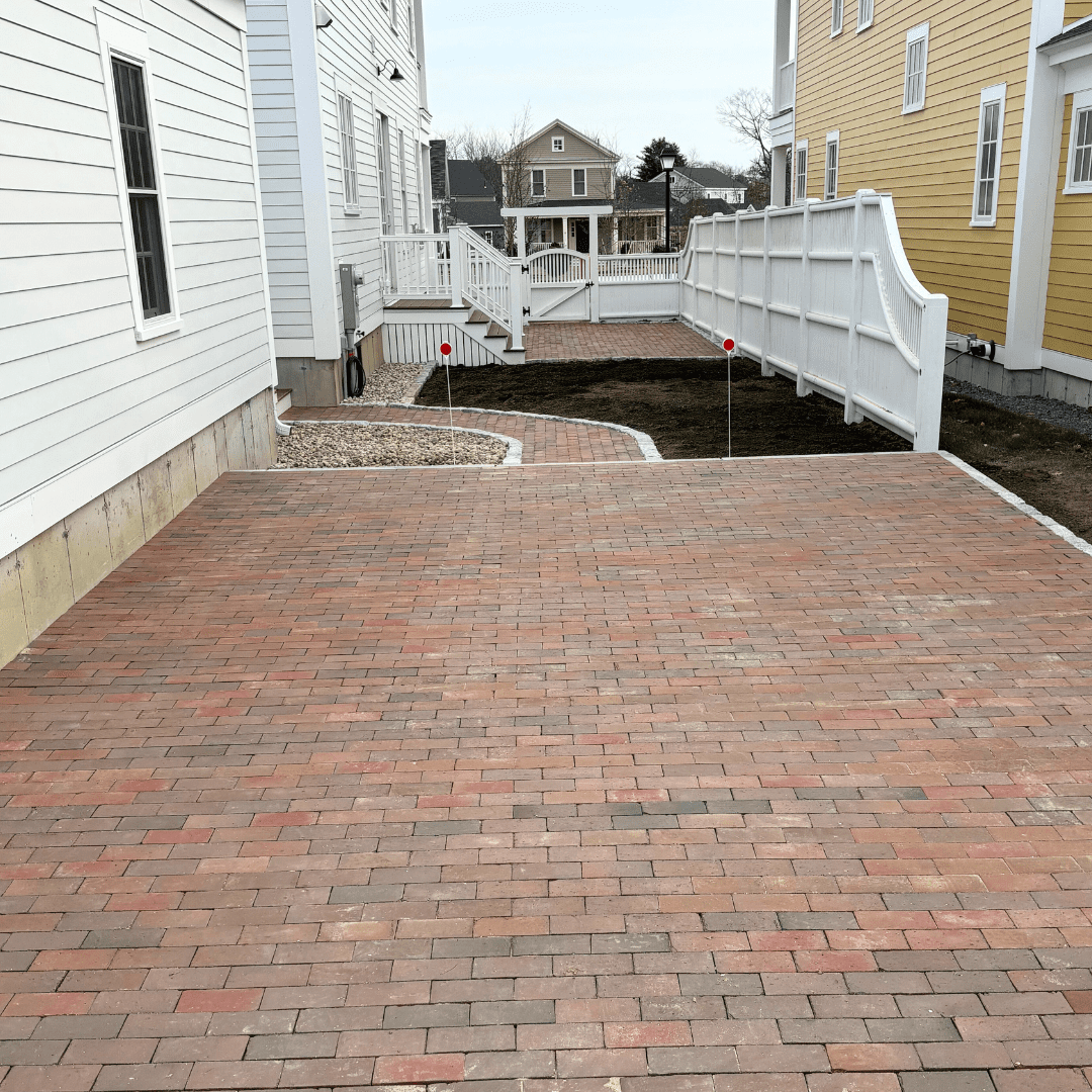 red brick patio