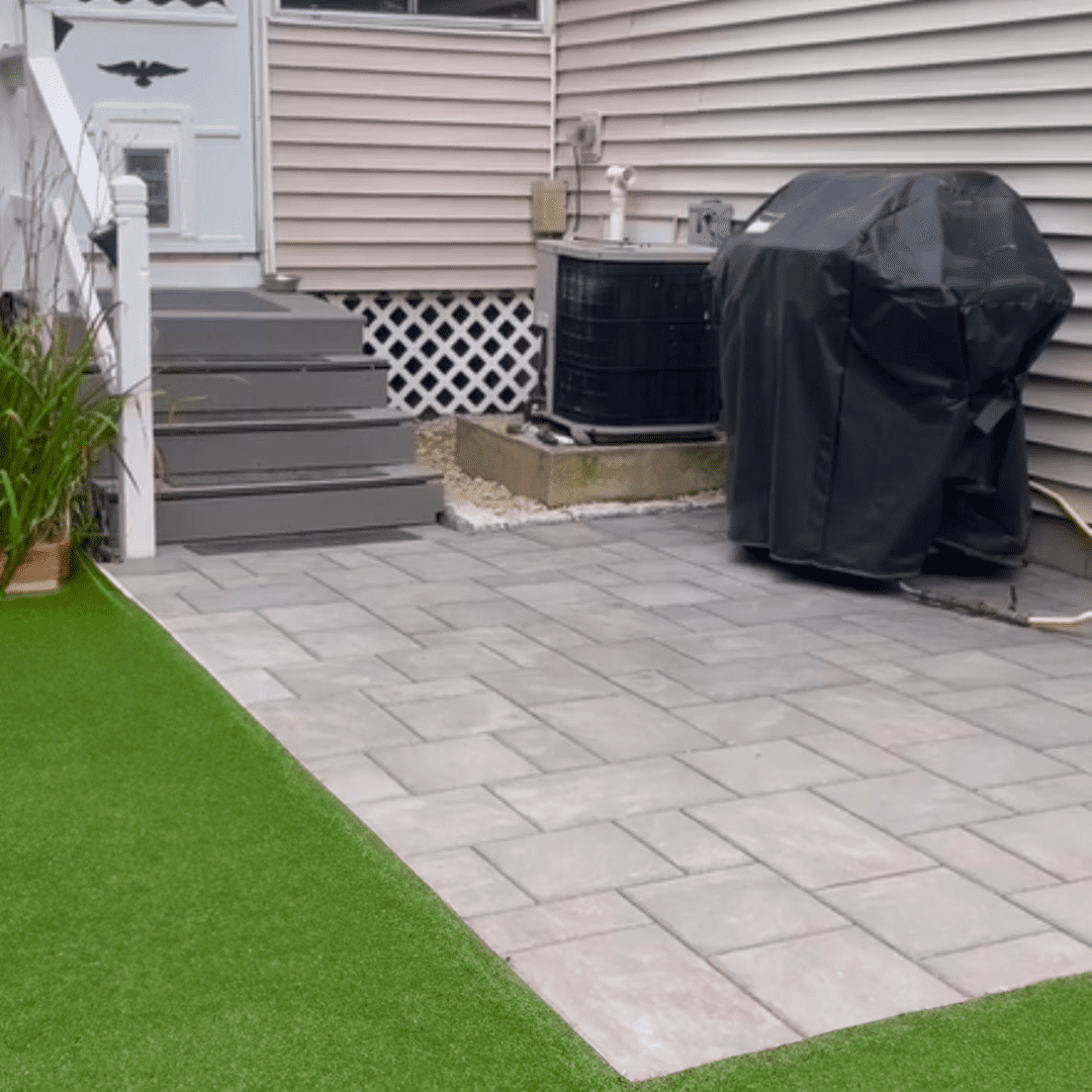 stone paver patio