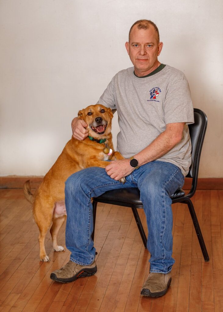 Pets for Vets Chris and Oscar