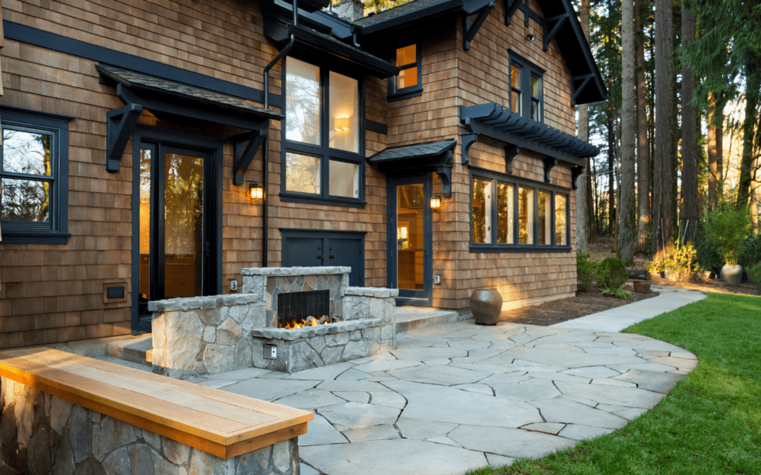 Outdoor Fireplace Designs for All-Season Living in Maine