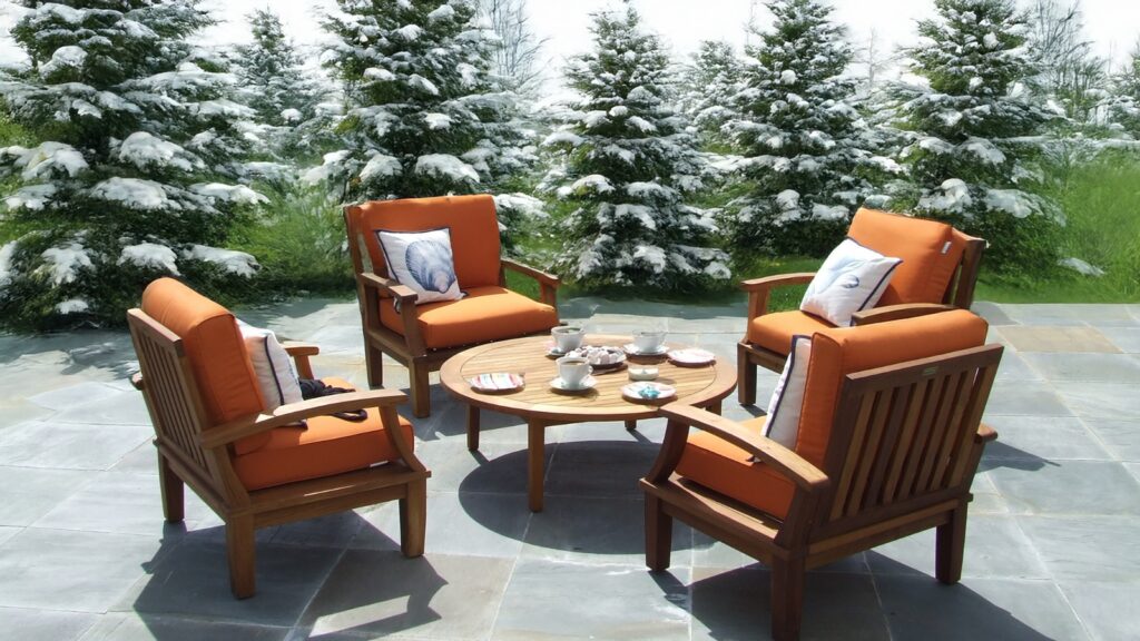 Winter patio seating