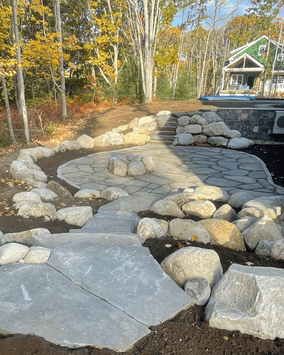 Flagstone patio
