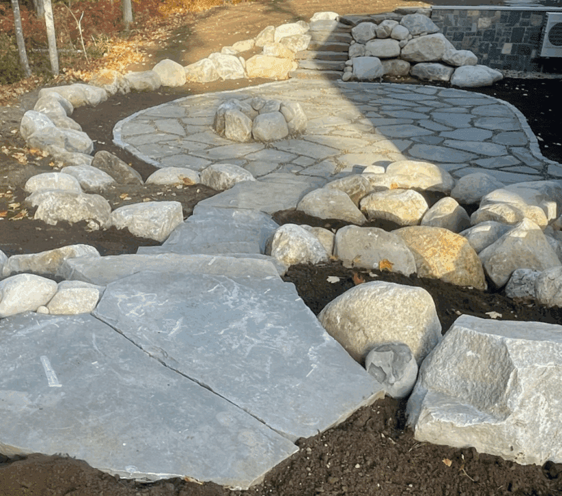 Flagstone patio