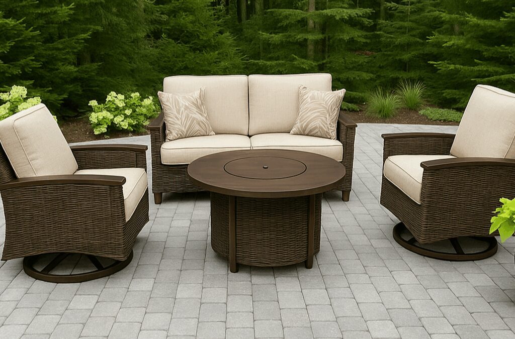paver-patio-wicker-furniture-forest-backdrop-outdoor-living
