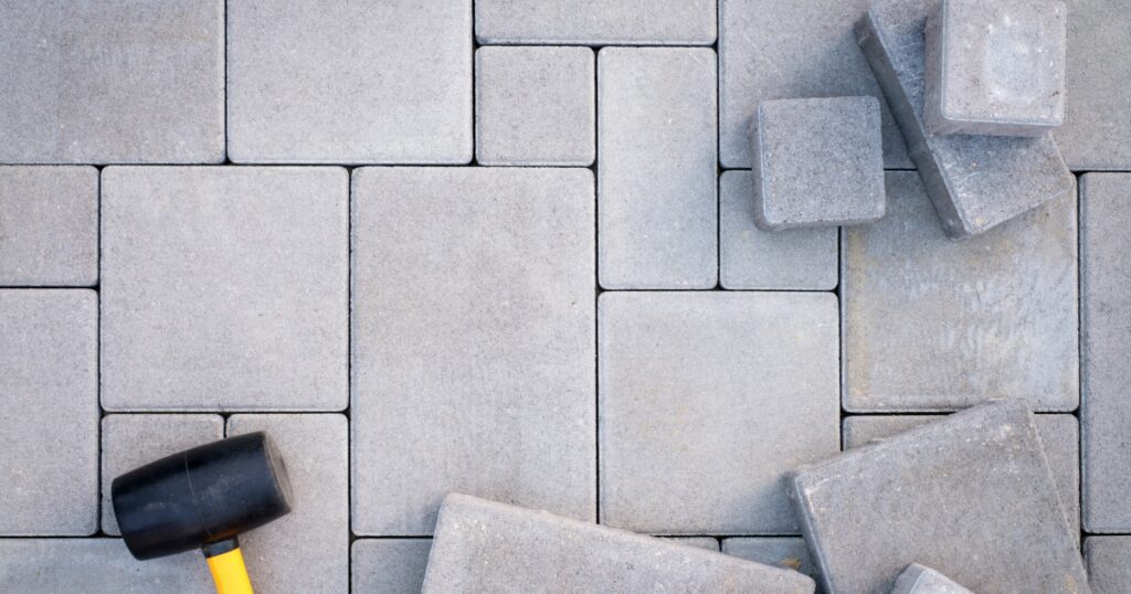 paver-installation-overhead-view-hardscaping-construction