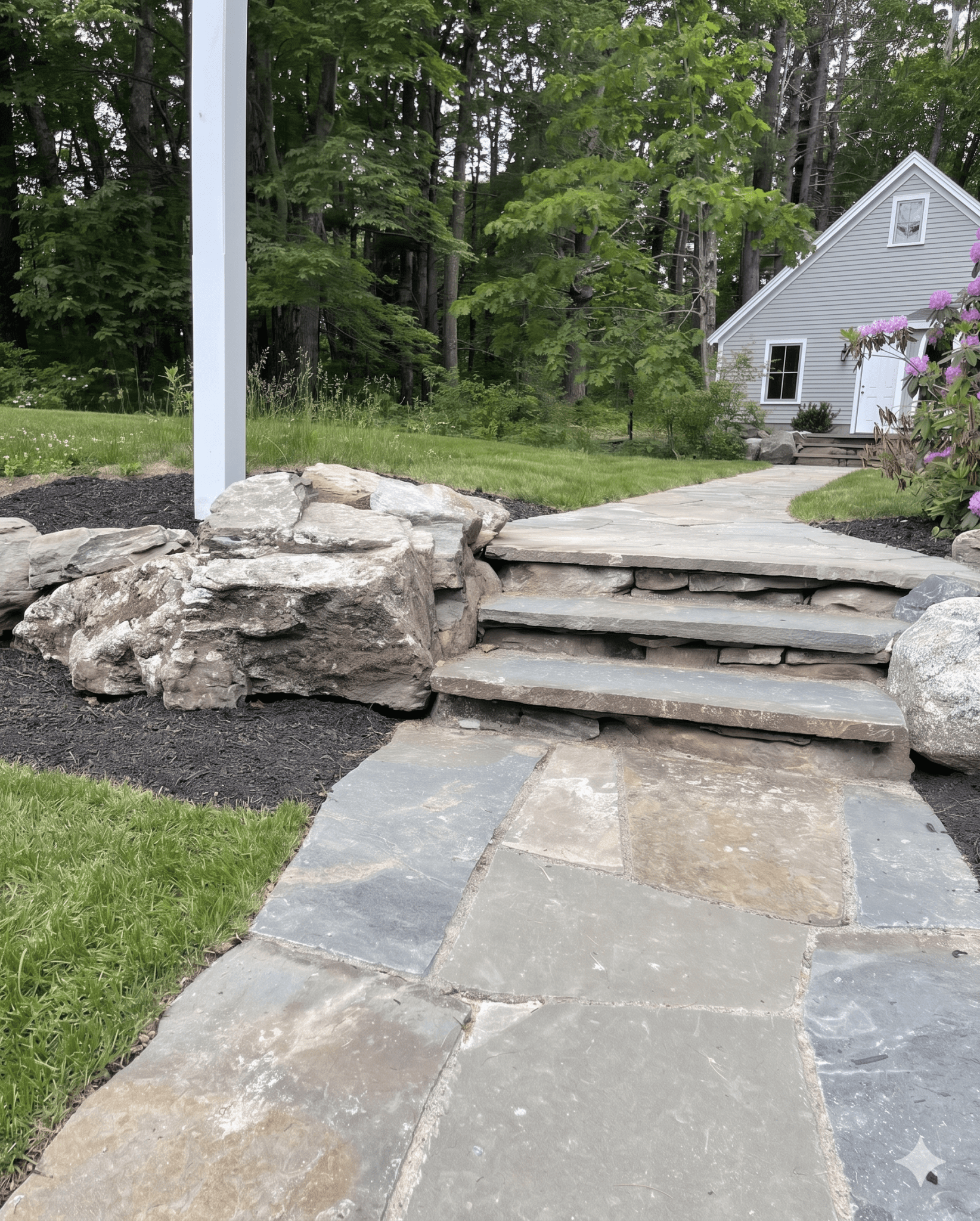 bluestone-flagstone-walkway-natural-boulder-steps-maine