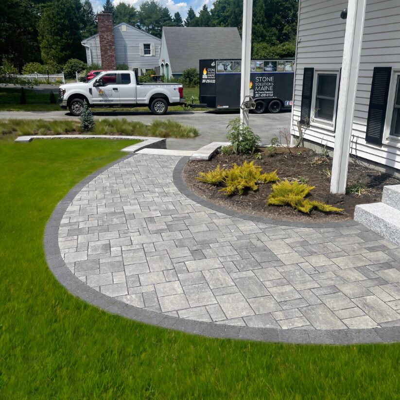 circular-paver-driveway-apron-landscape-bed-stone-solutions-maine