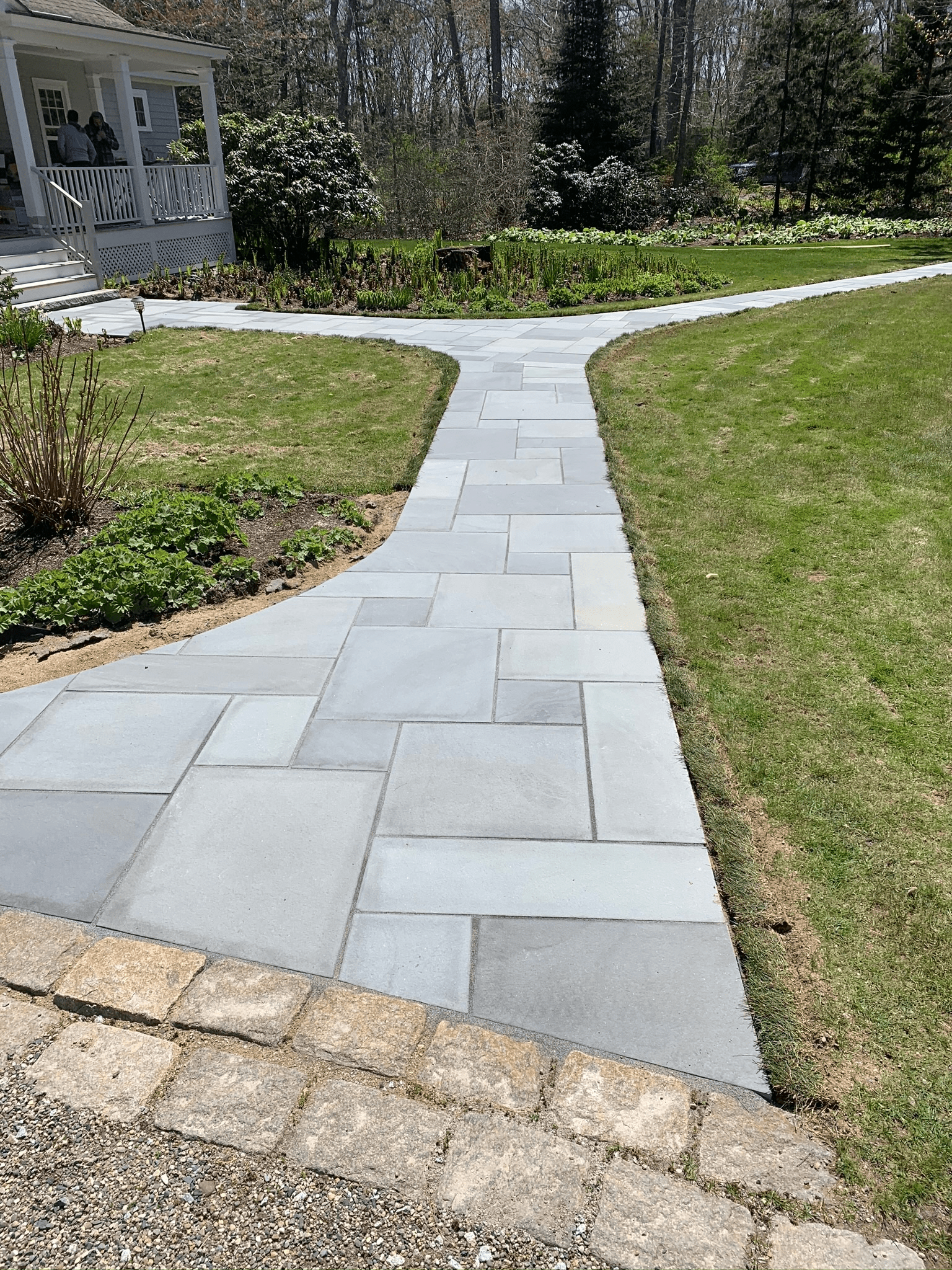 flagstone-stepping-stone-path-paver-patio-backyard-shed-maine