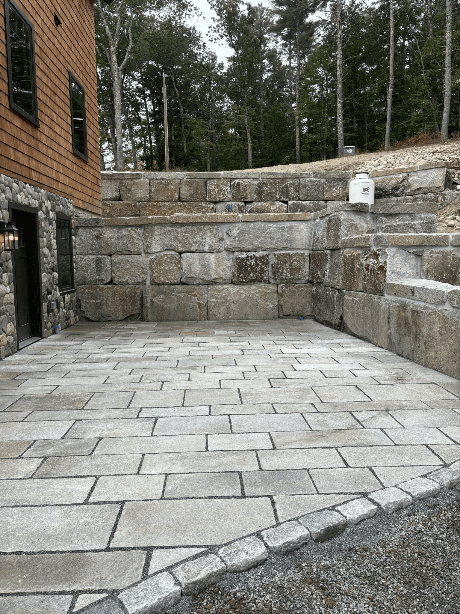 granite-block-retaining-wall-paver-patio-installation-maine