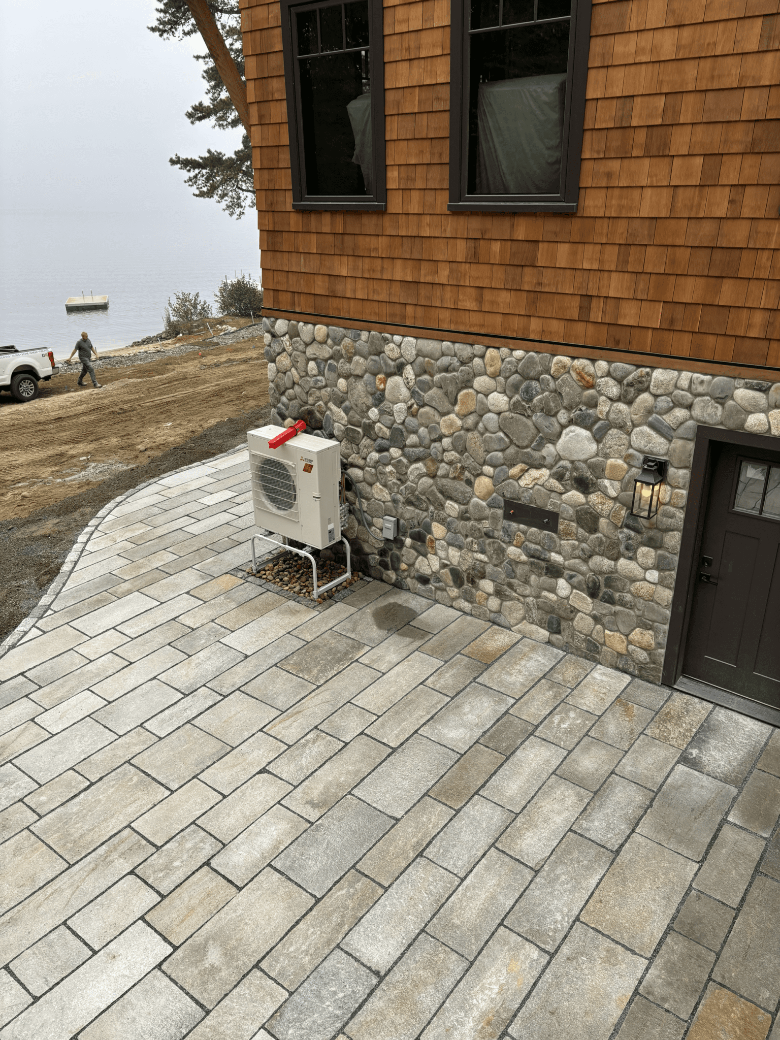 large-format-paver-walkway-fieldstone-foundation-lakefront-maine