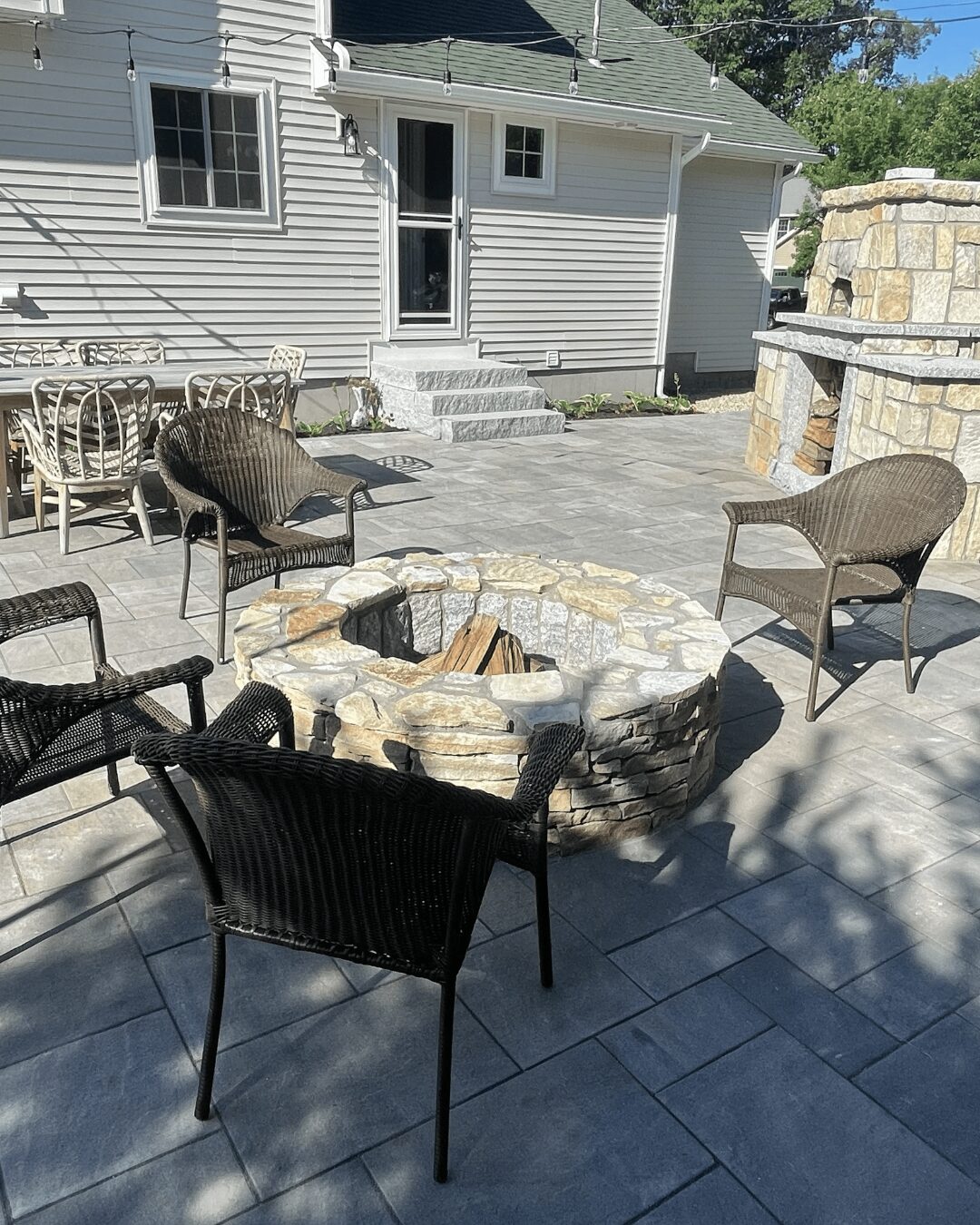 paver-patio-stone-fire-pit-outdoor-fireplace-dining-zone-southern-maine
