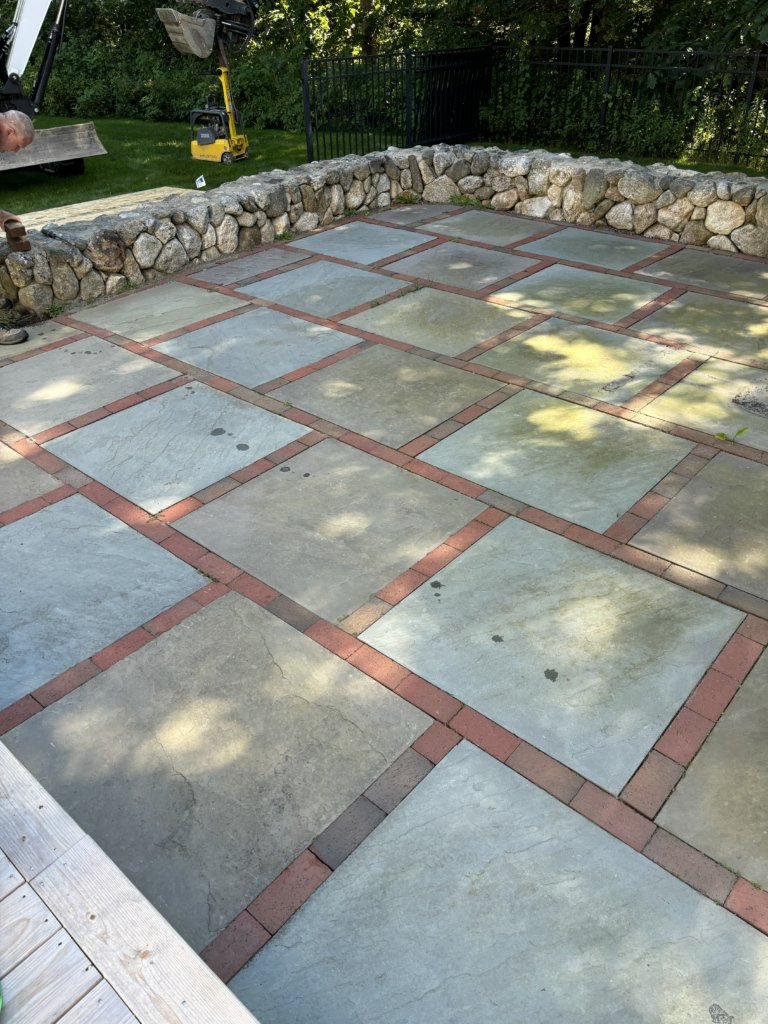 stone-solutions-maine-patio-project-cape-elizabeth-bluestone-pavers-before